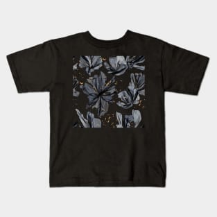 Shadow Flowers Kids T-Shirt